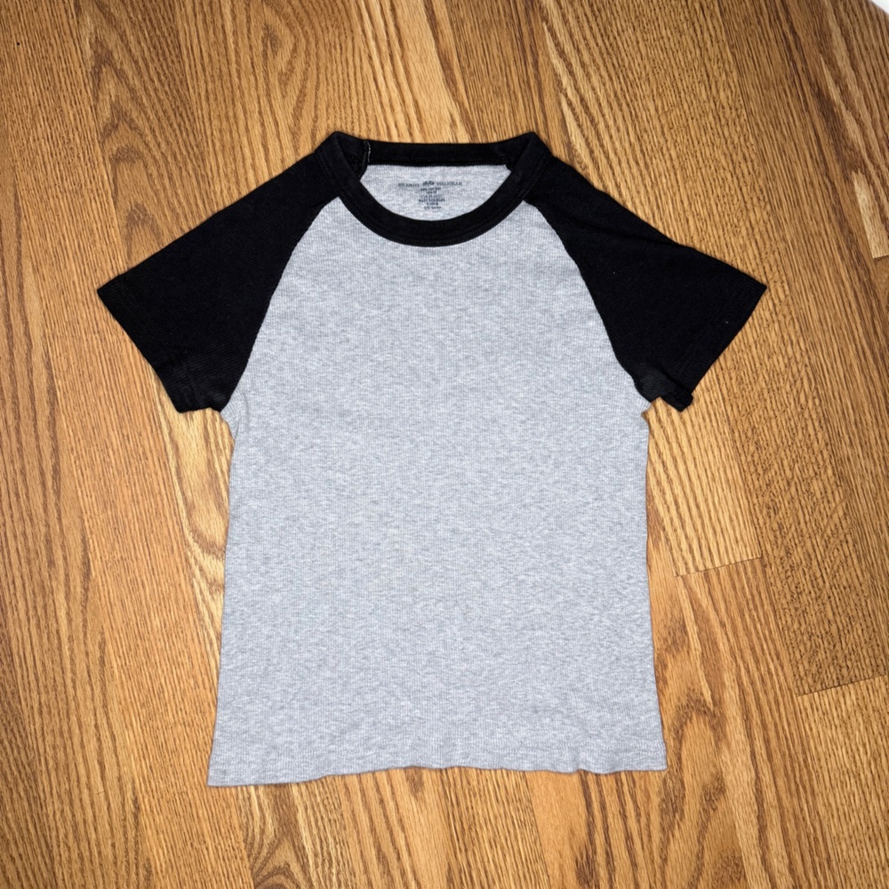Black and Gray Raglan T-Shirt